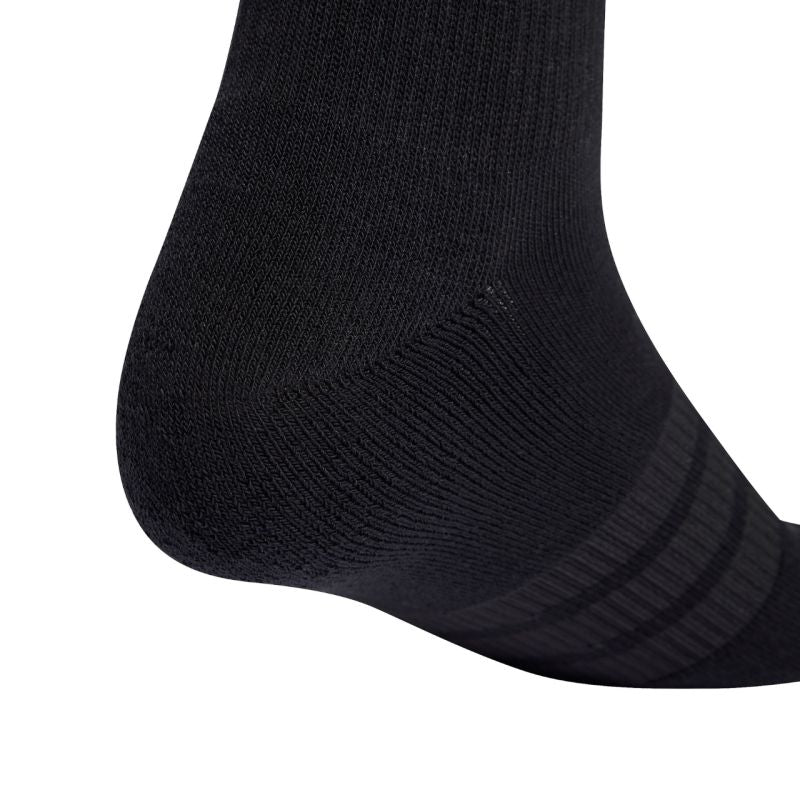 adidas Cushioned Sportswear Crew 3P Socks Black KC9626 fekete zokni