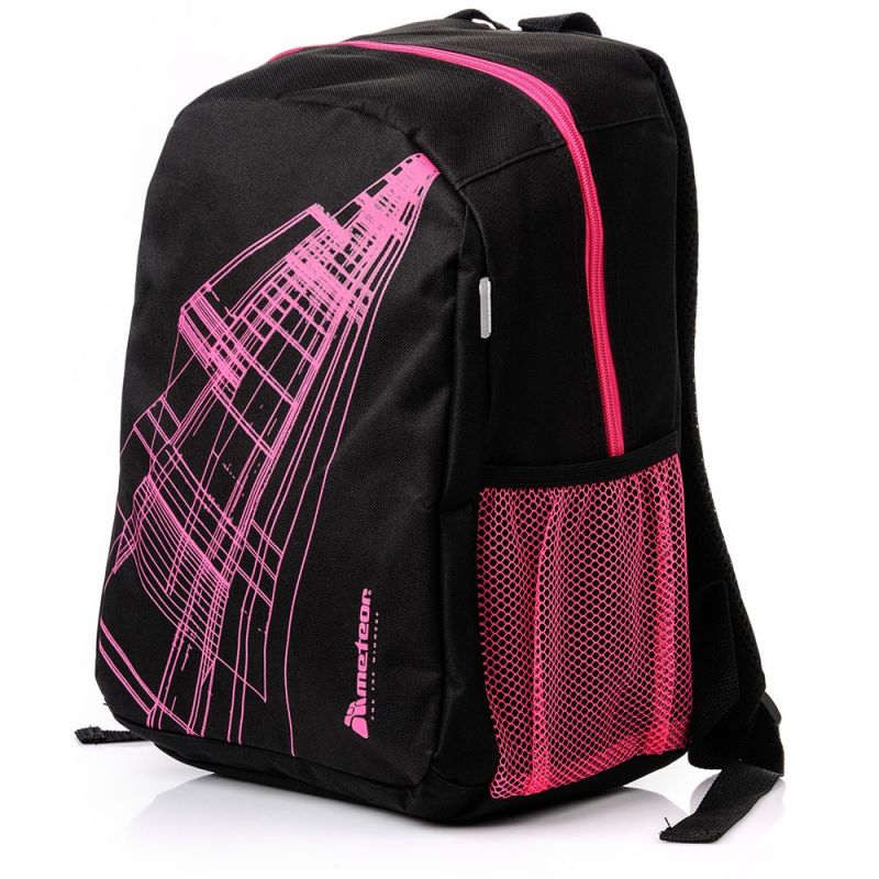 Meteor Hathor Backpack Black and Pink fekete hátizsák 75459