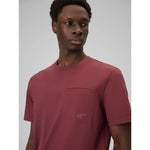 4F Men's regular plain T-shirt póló
