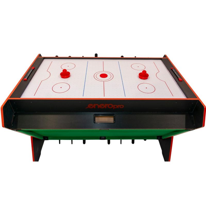 Enero Pro 3-in-1 ROTARY GAME TABLE BILLIARDS TABLE FOOTBALL AIR HOOK-UP .5x85.3CM BLACK fekete table games, tables