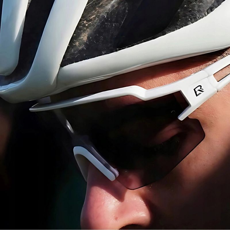 Rockbros Photochromic Cycling Glasses with UV Protection and Corrective Insert - White
