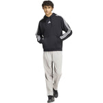 Adidas Men's Essentials 3-Stripes Fleece Hoodie fekete ruházat KY6602