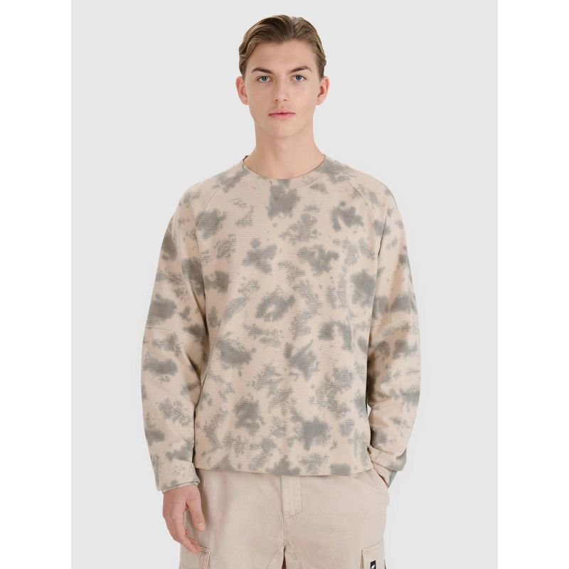 Men's sweatshirt without zipper and hood 4F 4FRSS25TSWSM2180-83A kapucnis pulóver