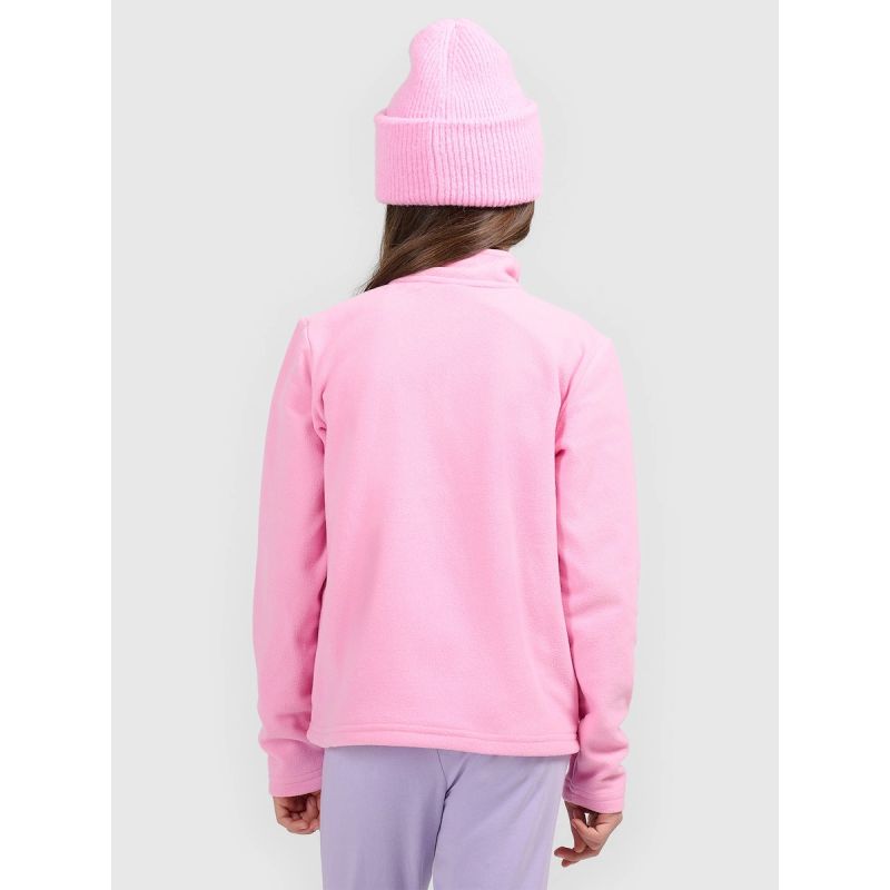 Regular fleece without hood for girls 4F 4FJRSS26TFLEF507-56S kapucnis pulóver