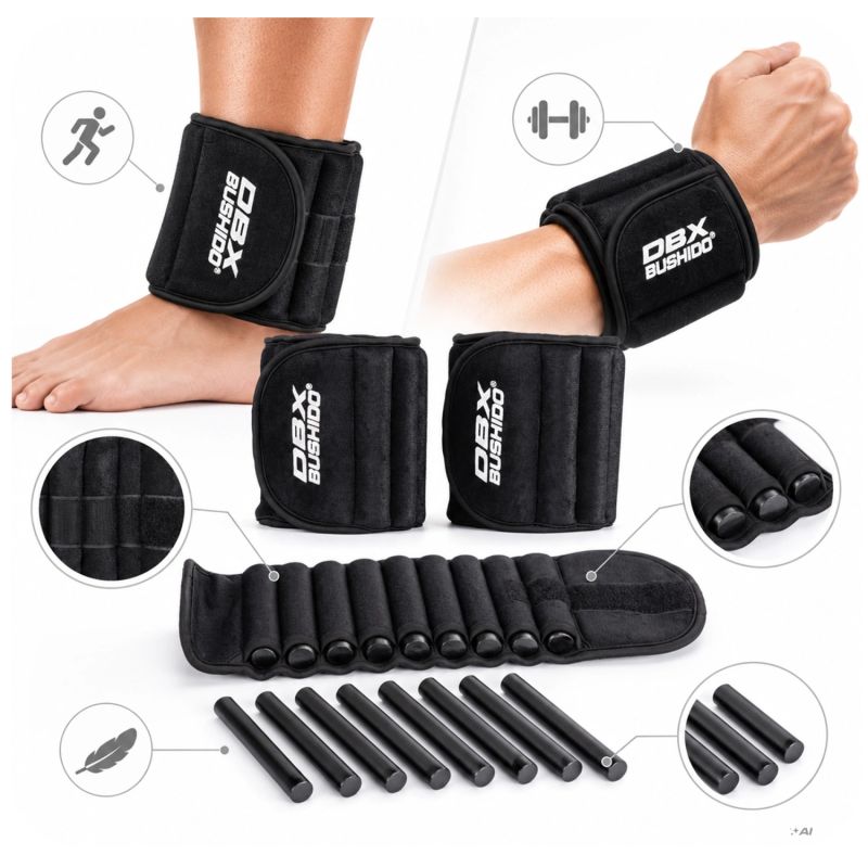 DBX Bushido Wrist and ankle weights - 2 x 2.5 kg | karszalag DBX-OB-25