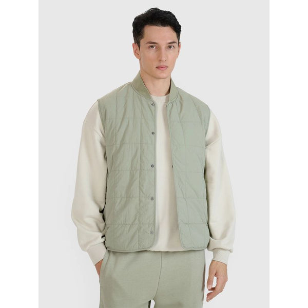 4f Men's sleeveless vest with stand-up collar 4FWSS25TVJAM210-44S General