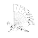 HMS L3150 – (2-Piece) Adjustable Workout Bench edzőfelszerelés 17-53-015