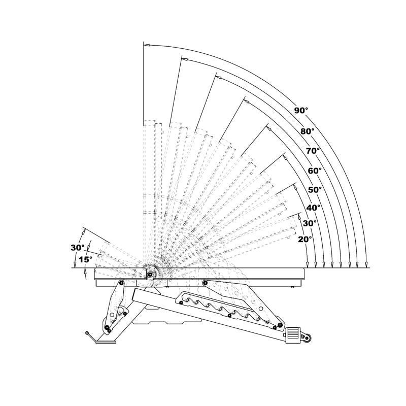 HMS L3150 – (2-Piece) Adjustable Workout Bench edzőfelszerelés 17-53-015