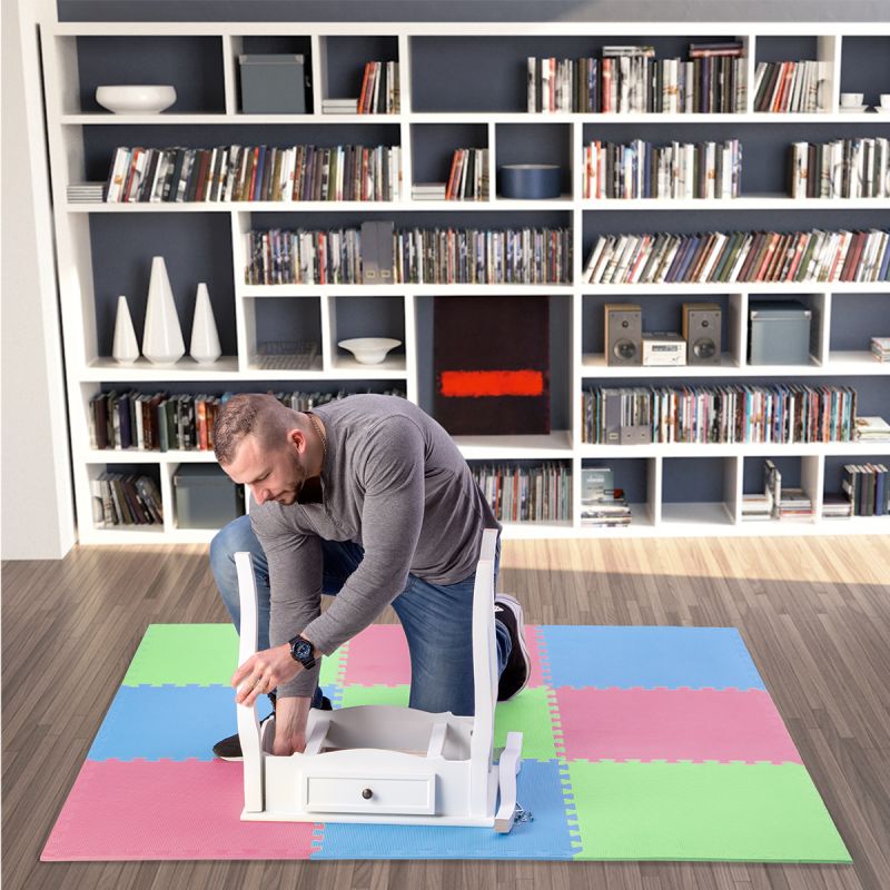 One Fitness Multipack MP10 puzzle mat green-blue-red 9 pieces 10 mm piros edzőfelszerelés 17-63-082