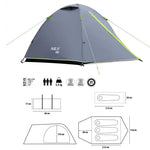 NILS CAMP Explorer NC6004 3-person camping tent, gray szürke hátizsák