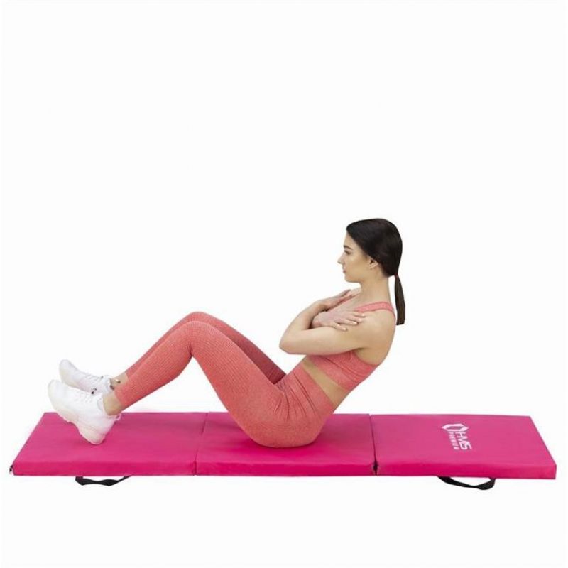 HMS Folding gymnastic mattress pink MGS02 rózsaszín fitness matrac 17-44-283
