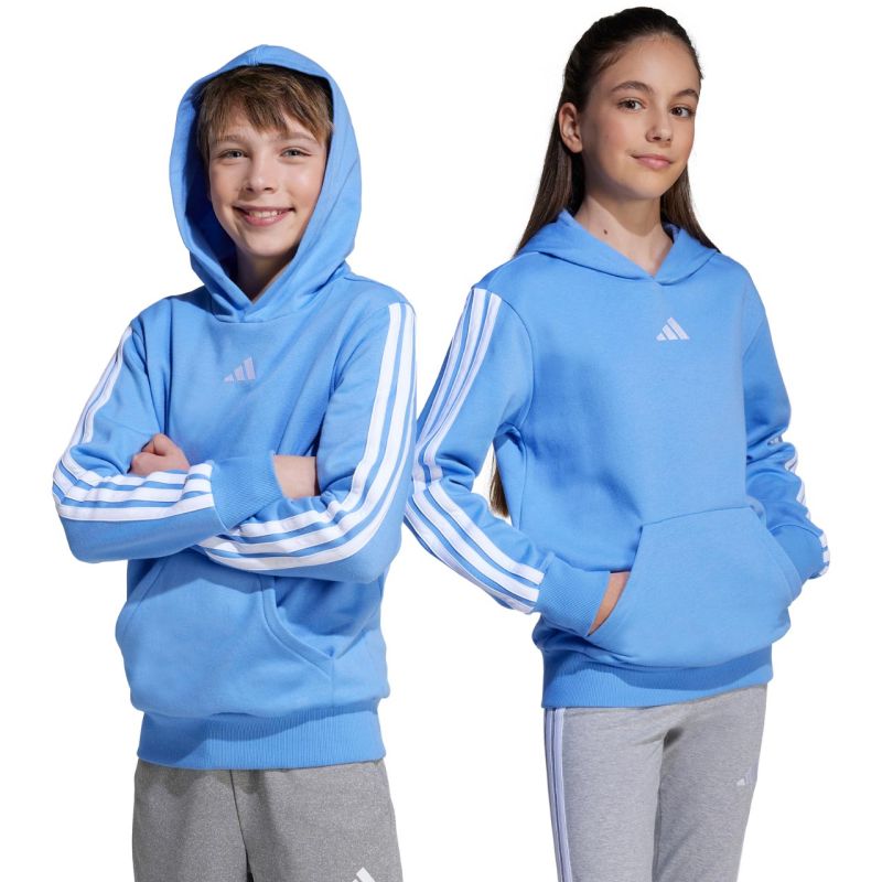 adidas Essentials Hoodie 225 Blue JN2424 128 cm kapucnis pulóver