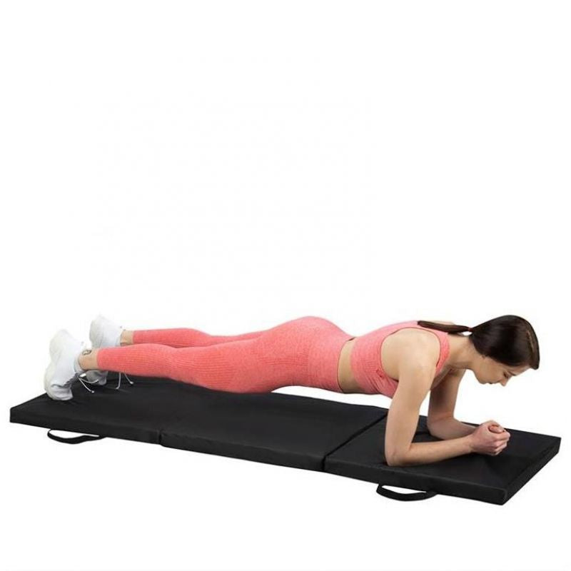 HMS Folding gymnastics mattress black MGS02 fekete fitness matrac 17-44-281