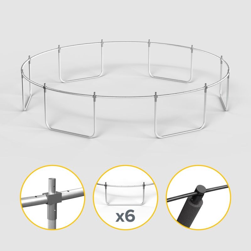 Rebel Active Trampoline Pro 14ft/427cm, Net, Ladder ladders, nets RBA-8004