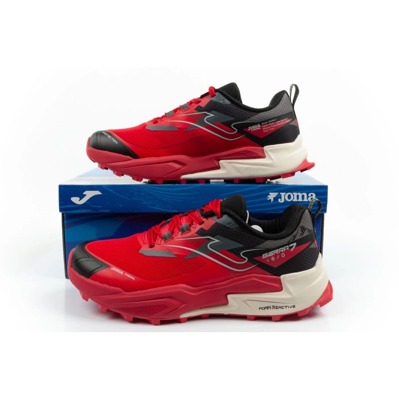 Joma men's trail running shoes Sierra off-road cushioned red
