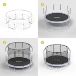 Rebel Active Trampoline Pro 14ft/427cm, Net, Ladder ladders, nets RBA-8004