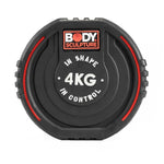 Body Sculpture TPU dumbbell BW 133 4 KG fekete edzőfelszerelés BW1334KG