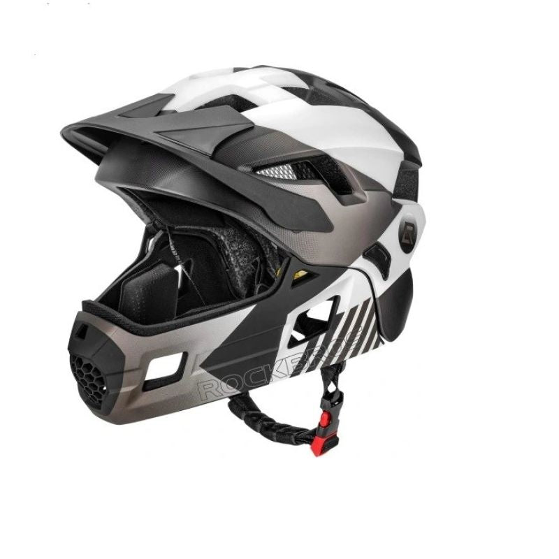 Rockbros Kids Helmet with Visor 54-57cm Black fekete helmets