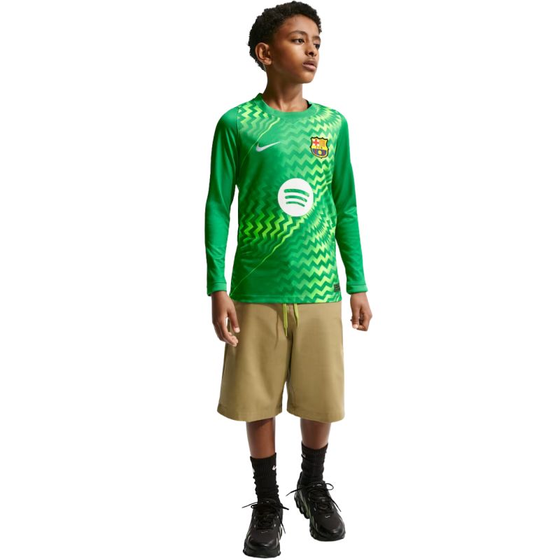 Nike FC Barcelona Stadium Goalkeeper 2026/27 Kids' Jersey Green zöld kapusmez II3610324