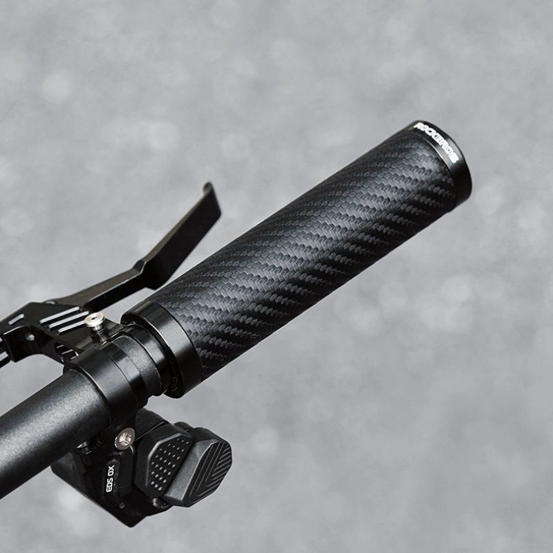 Rockbros Bike Grips Twisted Straight Anti-Slip Grips - Black fekete kiegészítő 8386824307757-189217