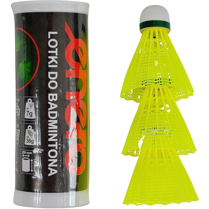 Shuttlecock badminton nylon LED 3pcs ENERO