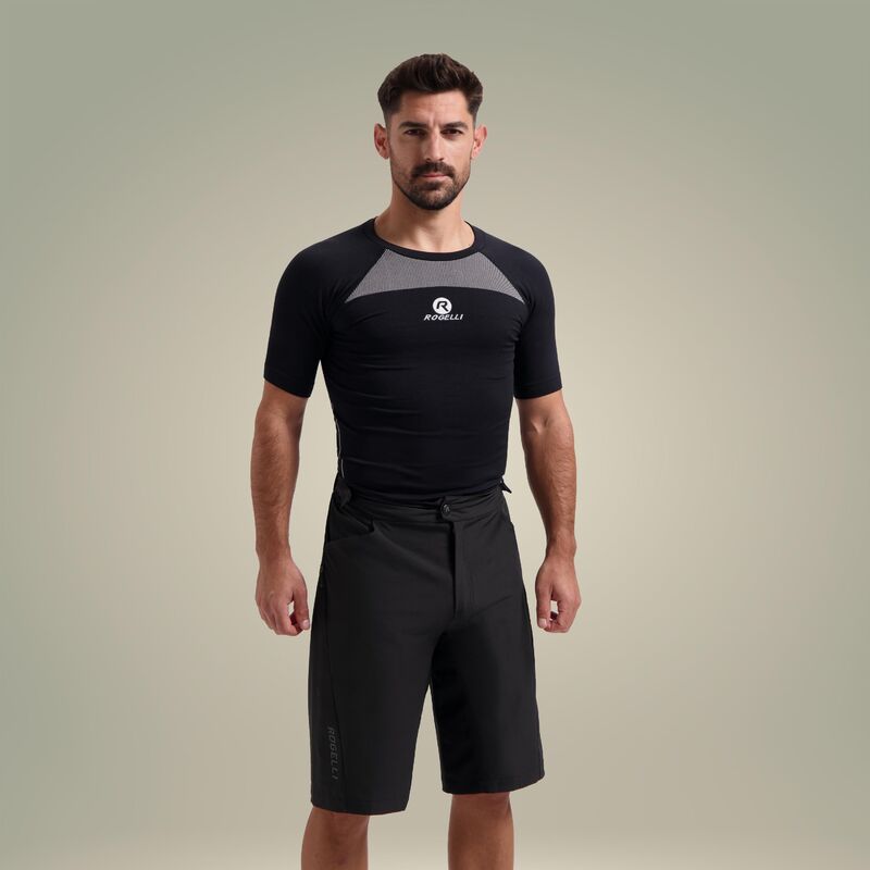 Rogelli MTB cycling bermuda ADVNTR DST black fekete short