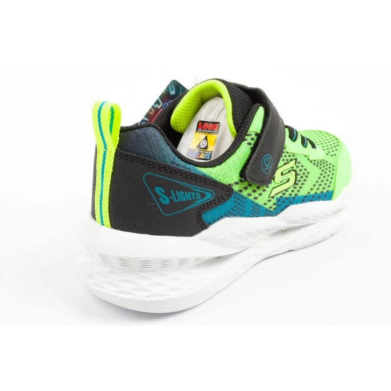 Skechers Meteor-Lights LED Children's Sports for Boys with Velcro utcai cipő 401490LC/LMBK