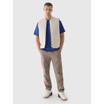 Men's down vest with stand-up collar 4F 4FRAW24TVESM171-12S mellény