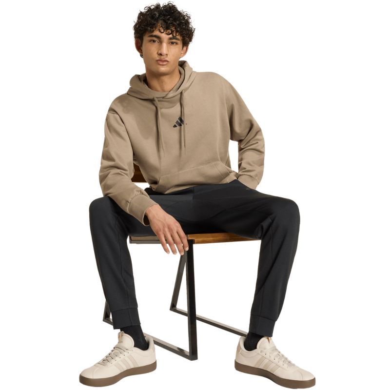 Adidas Men's Essentials Feelcozy sweatshirt bézs ruházat KF2364