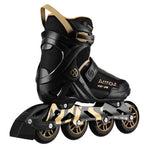 Nils Extreme ARMOUR roller skates black and gold size arany görkorcsolya