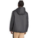 adidas Men's Essentials Climawarm 3-Stripes Insulated Hooded Jacket Black JM4042 Ruházat