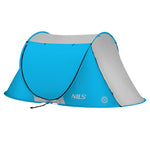 Nc3043 Blue Nils Self-Putting Beach Tent kék hátizsák