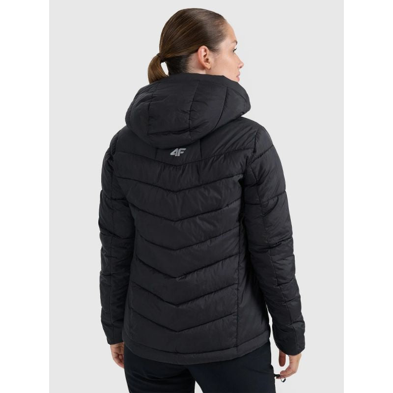 Women's down trekking with Primaloft Silver filling 4FRAW25TDJAF0792-20S szürke kabát