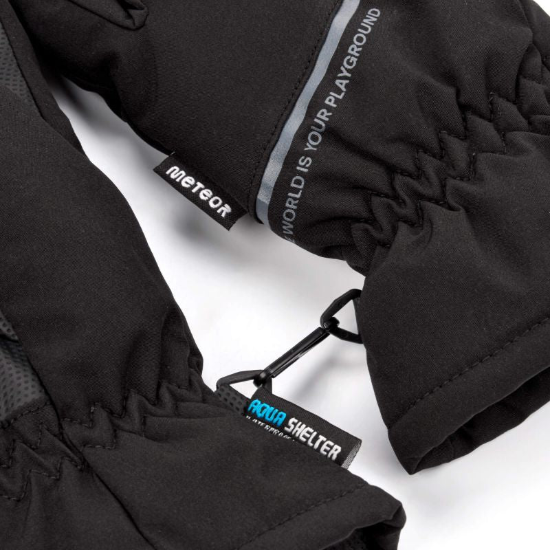Meteor Hiemis XXS black winter gloves uniw kesztyű
