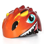Wozinsky Children's Bicycle Helmet, Dragon Pattern, Lightweight, S - Red czerwony védőfelszerelés HT-006N-199811