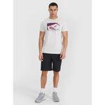 4F Men's regular printed T-shirt póló 4FRSS25TTSHM2980-27M