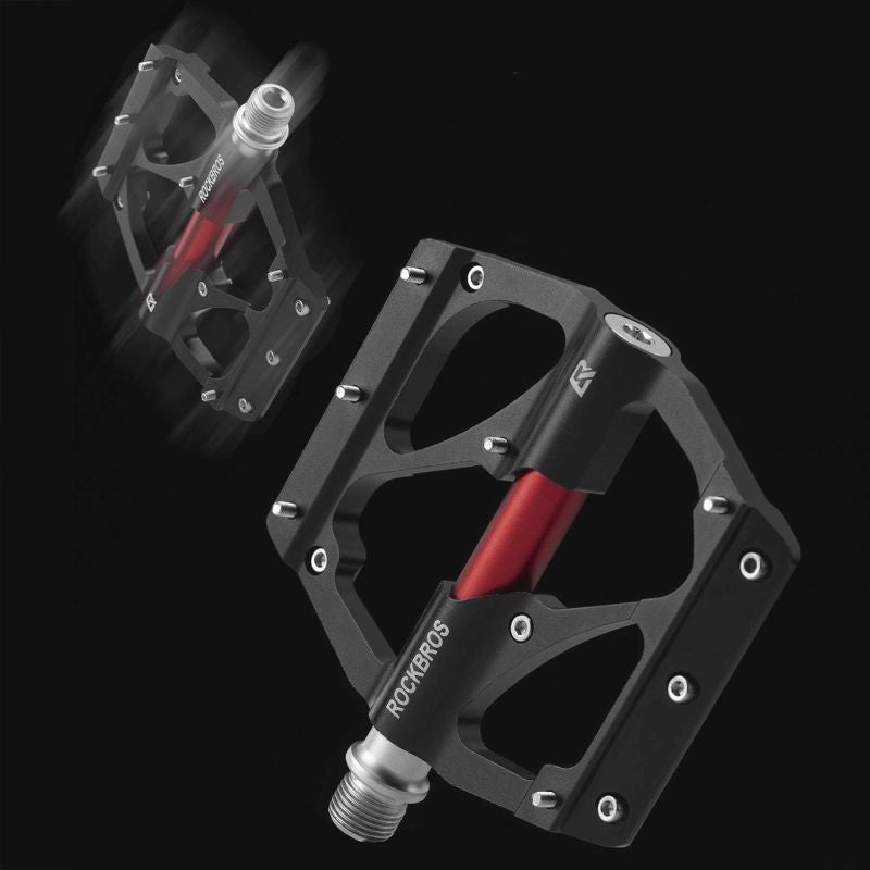 Rockbros 2020-12BBK Platform Aluminum Bicycle Pedals - Black
