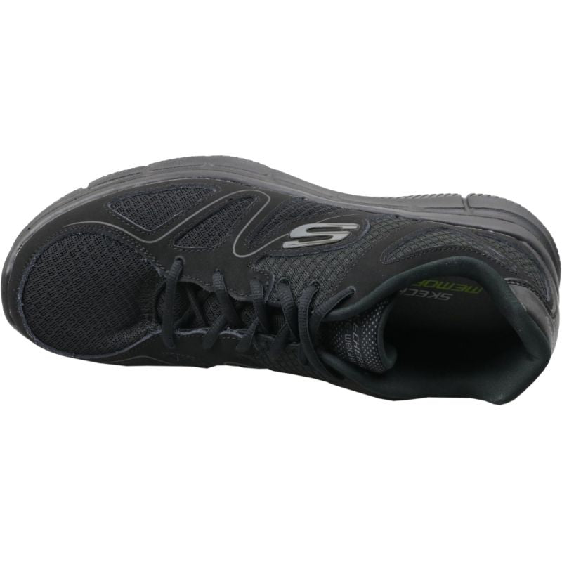 Skechers Satisfaction M 58350-BBK shoes Utcai cipő