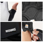 Rockbros ROAD TO SKY Short Shock Absorbing Cycling Gloves M - White m \ biały kesztyű 16220043002-211641