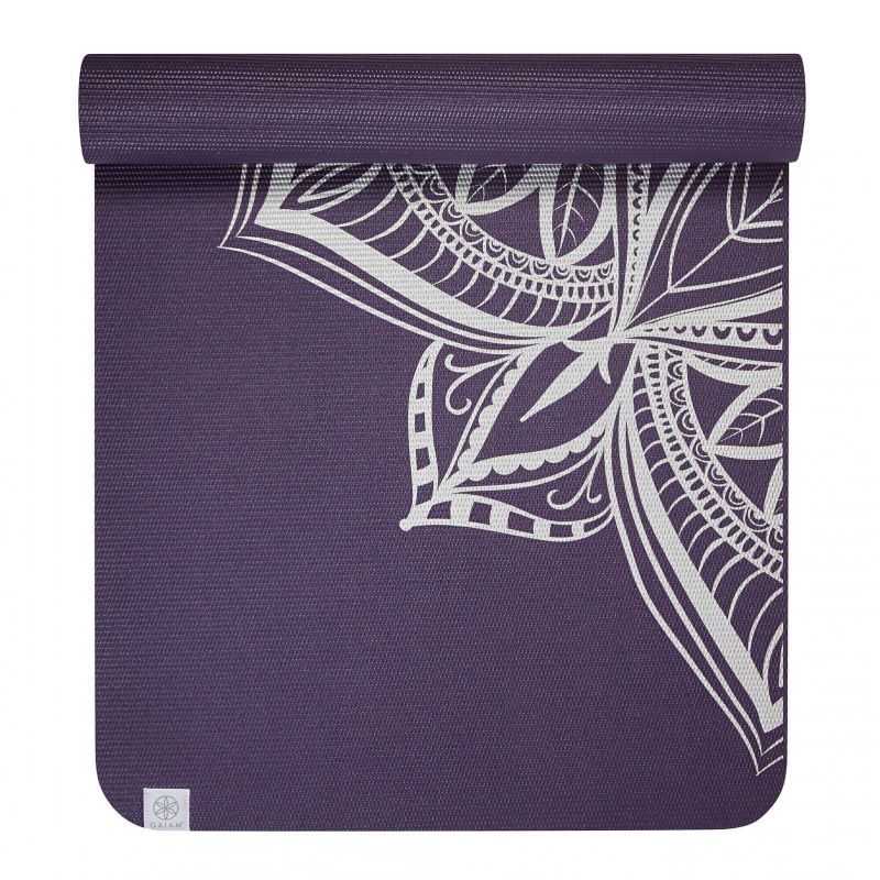 Gaiam Aubergine Medallion yoga mat 6 mm 63844 Edzőfelszerelés