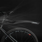 Rockbros Mudguard with Red LED Light - Black