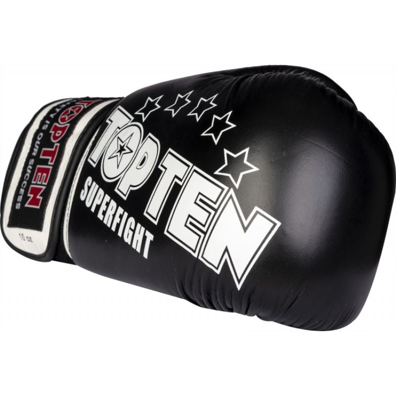 TOP TEN RTT-10 SUPERFIGHT 3000 STARS Boxing Gloves (WAKO APPROVED new) 10 oz+czerwony kesztyű
