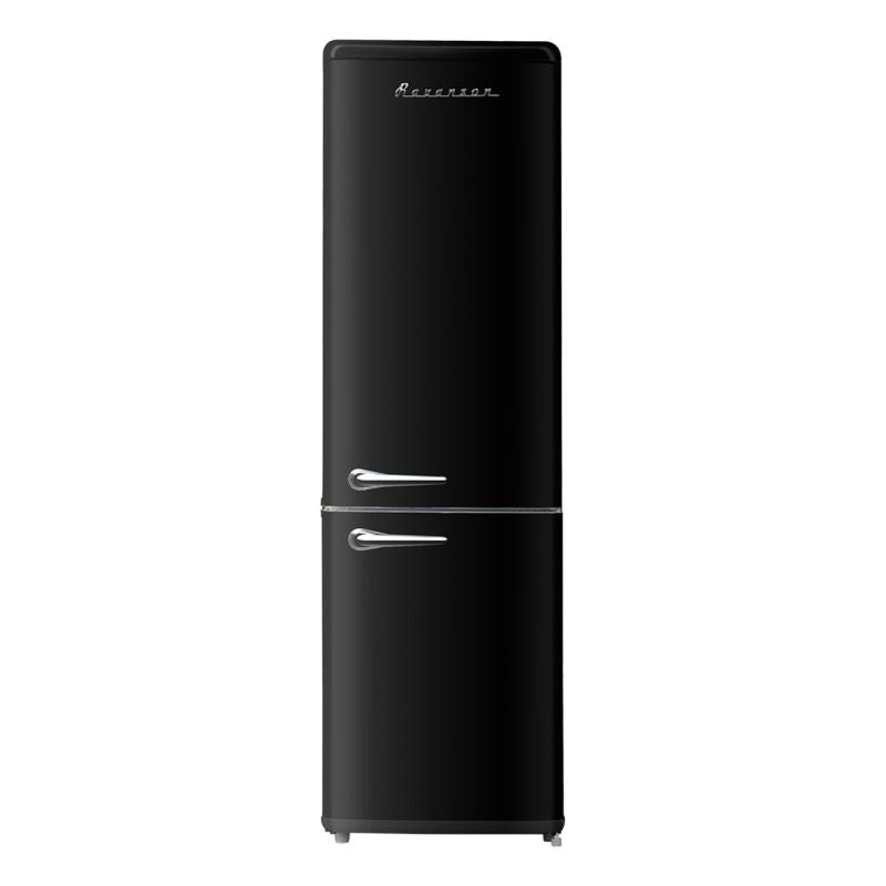Vans Ravanson 250l Retro Refrigerator | LED lighting | Vintage style | 545 x 585 x 182 mm | fekete home appliances