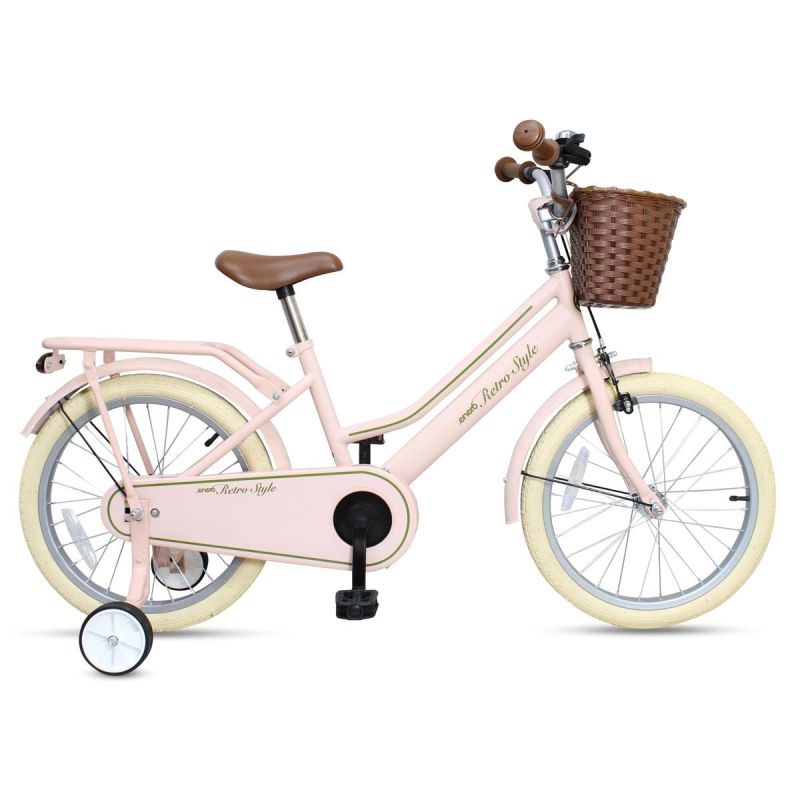 Enero Children'S Bike 18 Retro Style Pink rózsaszín children's bicycles
