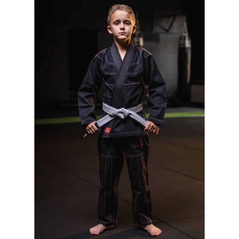 DBX Bushido BJJ Kimono / GI for Kids Black + FREE Belt - X-SERIES fekete kimonos, sachets, belts, bags