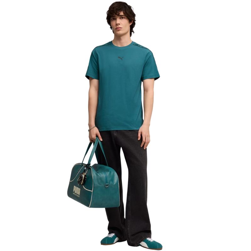 Puma Tape Tee turquoise men's t-shirt 691693 türkiz póló