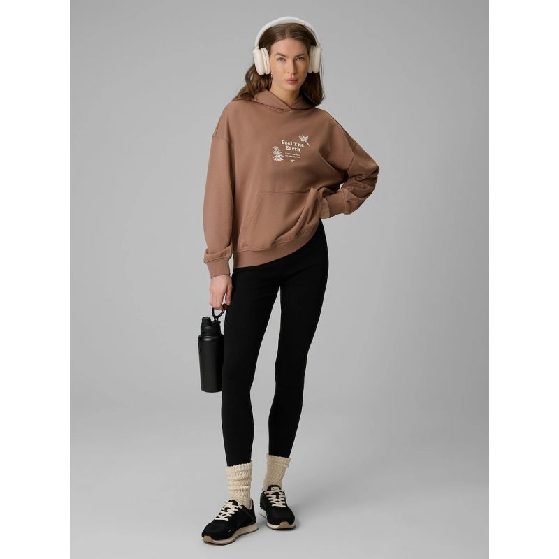4F Women's loose sweatshirt with hood pulóver