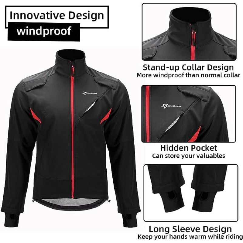 Rockbros Winter Cycling fekete dzseki