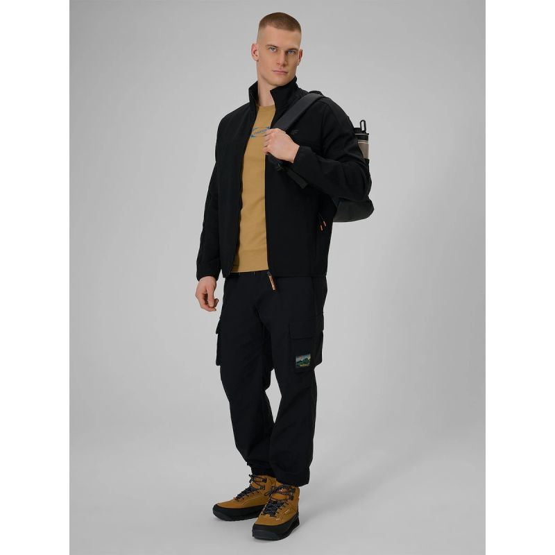 Men's regular sweatshirt without hood 4F 4FRAW25TSWSM2568-20S kapucnis pulóver