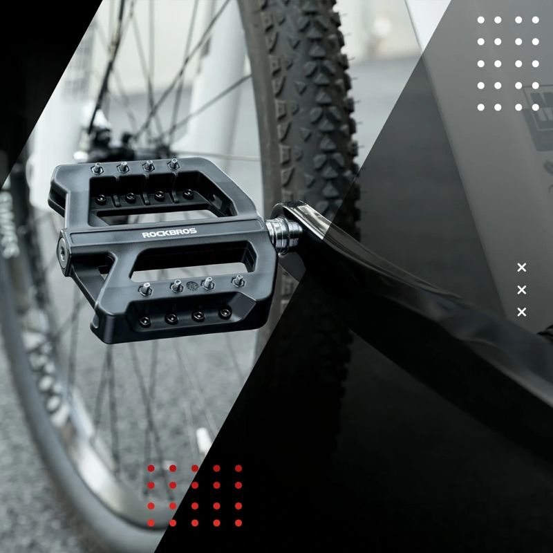 Rockbros RK01 Nylon Bicycle Pedals - Black